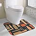 Produktbild Hoklcvd Hairdressing Salon U-Shaped Toilet Floor Rug Non-Slip Toilet Carpets Bath Mats Rug