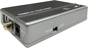 AllAboutAdapters Composite S-Video to Component Video RGB Sync On Green Converter