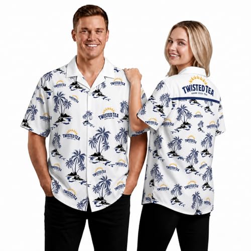 Zynbase Hard Iced Tea Hawaiian Shirt Malt Tea Shirt Spirits Button Up Casual Unisex Shirt Short Sleeve
