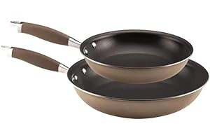 Anolon Advanced Hard Anodized Nonstick 10-Inch and 12-Inch Skillet Set in Brown Bronze, 2-Piece