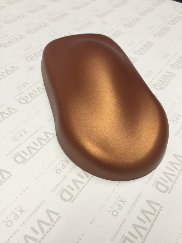 VViViD+ Premium Vinyl Wrap Film (1ft x 5ft, Matte Metallic Copper)
