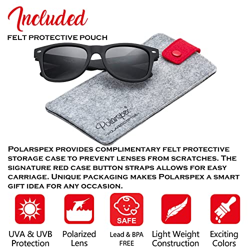 Polarspex Kids Sunglasses Polarized - Unbreakable Boys And Girls Sunglasses - Cool Toddler Sunglasses - Pete The Cat #TOP1