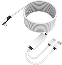 VR Link Cable Compatible with Oculus Quest Link Cable,VR Link Headset Cable Fast Charging & PC Data Transfer USB C 3.2 Gen1 Cable,USB 3.0 to Type C Cord for Steam VR Gaming PC (16ft)