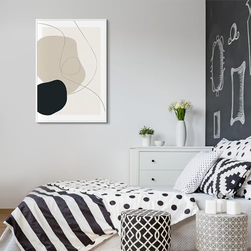 Image of upsimples 20x30 Picture Frame White 3 Pack, Scratch-Proof Poster Frames 20 x 30 for Photo Gallery - Slide-in Strips, Horizontal or Vertical Wall Mounting