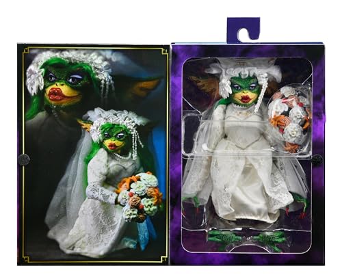 NECA 2022 Convention Exclusive Gremlins 2 Ultimate Greta en Robe de mariée Vert, Vert, L