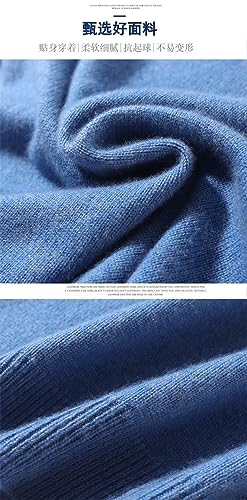 Men Cashmere Sweater Men Classic V-Neck Pullover Autumn Winter Warm Mens Jumper Sweater4