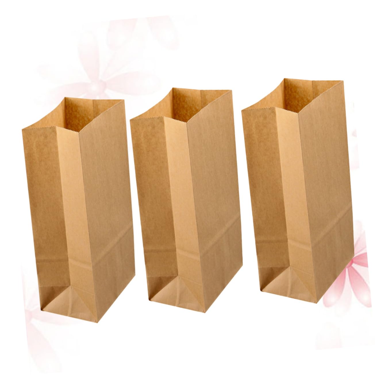 Cabilock 100piezas Bolsas Kraft Para Alimentos Unidades Cuadrado Para Postres y Fiestas