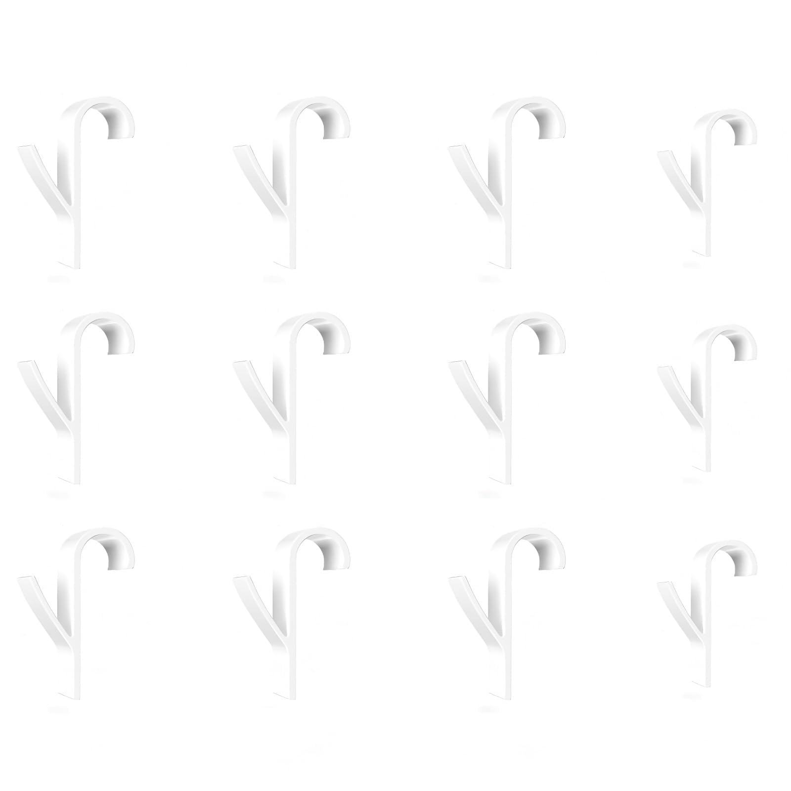 GSKQCRPR Heavy Duty Radiator Hooks 12 Pack Rustproof Bathroom Towel Hangers for Showers Robes & Coats