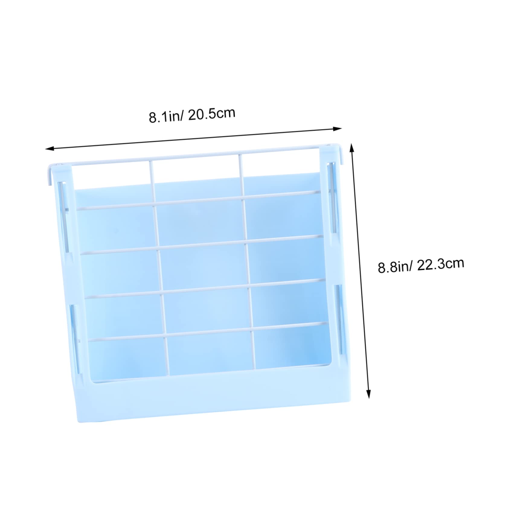 Râtelier à Lapins Grosse Capacité pour Cage, Plastique Acier Bleu