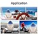 Geloo Boat Compass Flush Mount Compass, Marine Compass Dashboard with Light Pivoting, Dashboard Compass for Boat Car, Illuminated Dash Auto Compass Surface Mount (Blue)