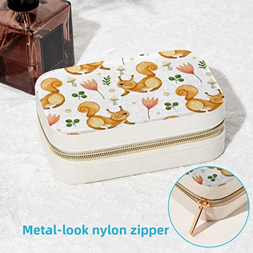 Boîte à bijoux écureuil compacte pour bagues et colliers - 7