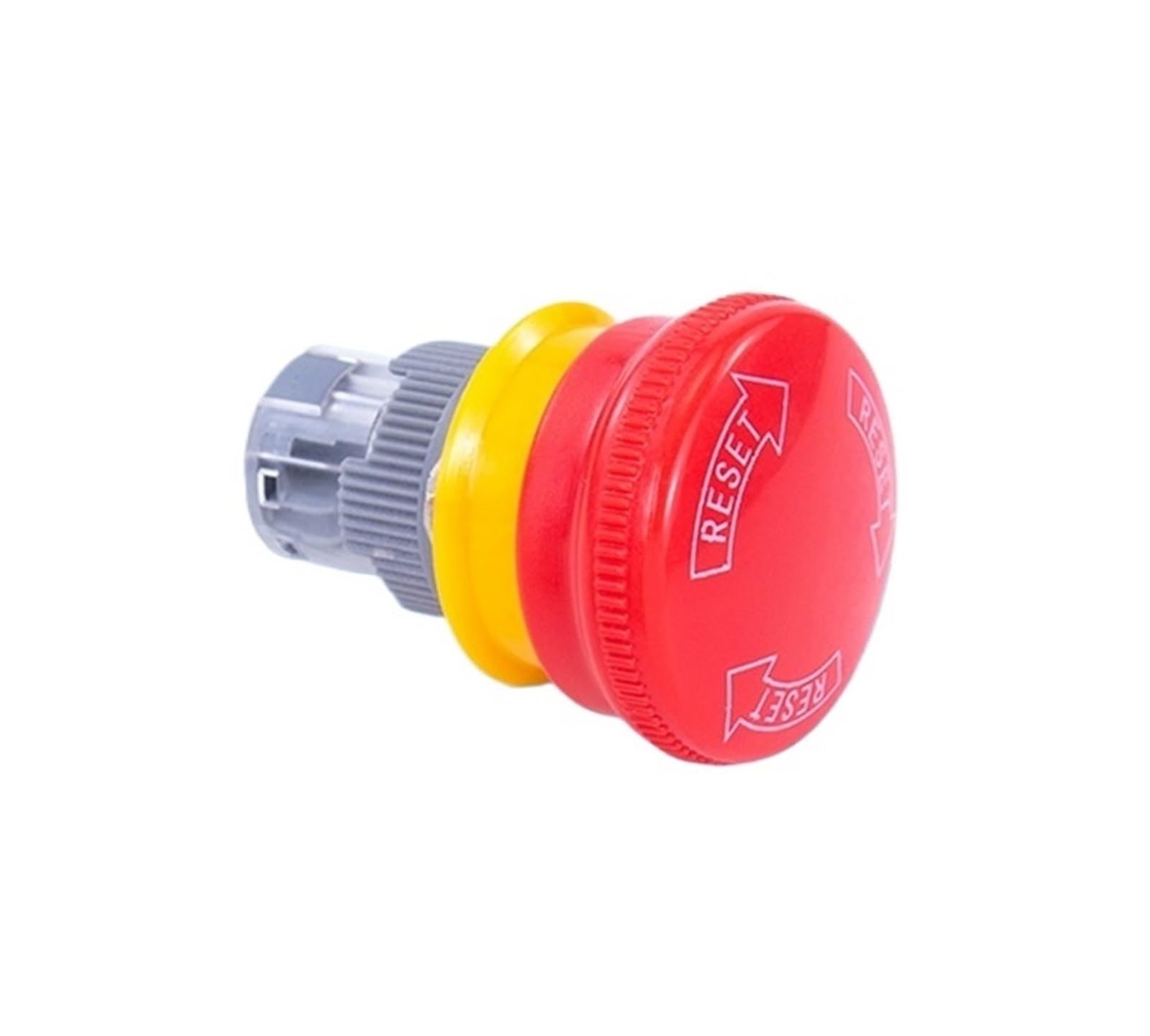 Bouton d'arrêt d'urgence en plastique Ultra fin, 16mm 22mm, interrupteur d'urgence en forme de champignon, arrêt autobloquant, pile de charge, panne de courant, marche/arrêt(U22mm-1NONC)