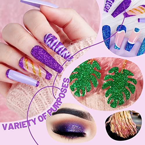 Fandamei FDM-US-114 12 Pieces Fine Glitter, 12 Colors 10G Glitter Shake Jar Set, Extra Fine Glitter Powder For Arts, Crafts, Painting, Decoration, Body Face Makeup thumb #6