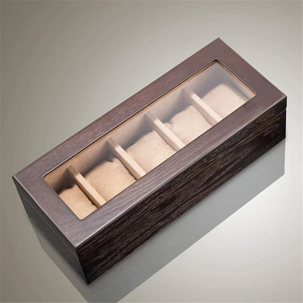 TIANQIHAO Men And Women 5 Slot Watch Storage Box With Window Mechanical Watch Display Cabinet Storage Box Gift Box,B