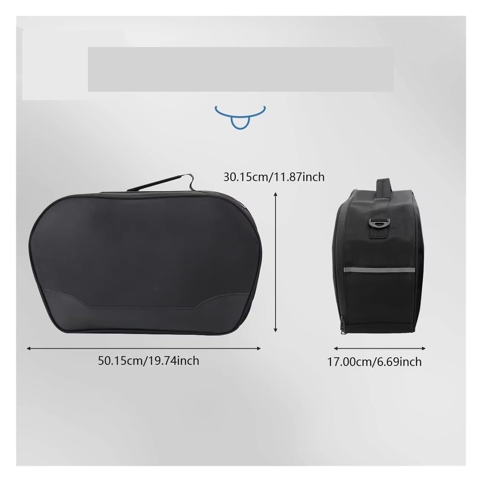 Moto Paraurti Borsa per Gold per Wing per Goldwing per GL1800 per GL 1800 2012-2017 Borse Laterali per Motociclette Interne Sinistra Destra Bauletto Bagaglio Sella(Black 2 PCS)