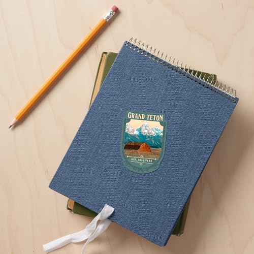 Image of Lantern Press Sticker Grand Teton National Park, Wyoming, Painterly National Park Series, Die Cut Vinyl, (Waterproof Decal for Cars, Water Bottles, Laptops, Coolers), Small