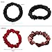 Satin, Silk Hair Ties Black Small Mini Scrunchy for Women Thick Hair Accessories Cute Soft No Slip Hair Elastics Ponytail Holder for Curly Hair No Damage Hairties Gift for Girls