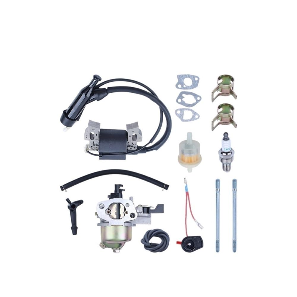 Kit de filtro de combustible de encendido compatible with carburador compatible con cortadoras de césped GX160 y GX200, piezas de motor 16100-ZH8-W61