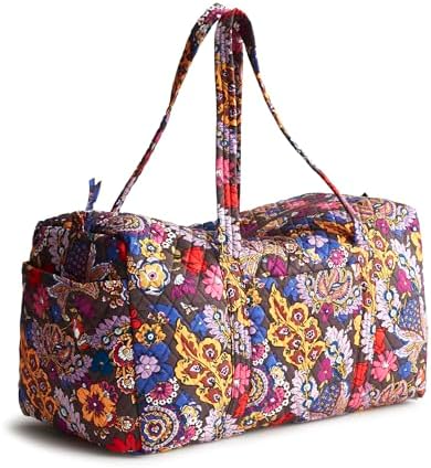 Vera Bradley Women's Large Original Duffel Bag-Premium Cotton Tra...