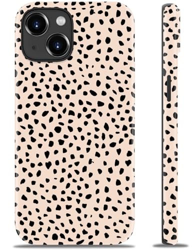 Coque iPhone 14 Plus antichoc rigide et silicone à motifs pois