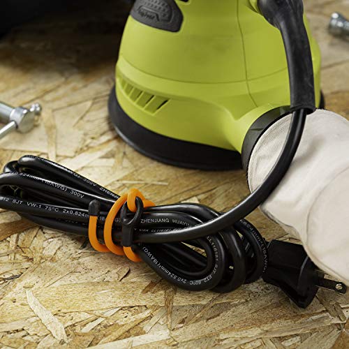 Nite Ize Gear Tie Loopable, The Original Reusable Rubber Twist Tie With Sturdy Integrated Loop, 12-Inch, Bright Orange, 2 Pack, Made In The Usa #TOP7