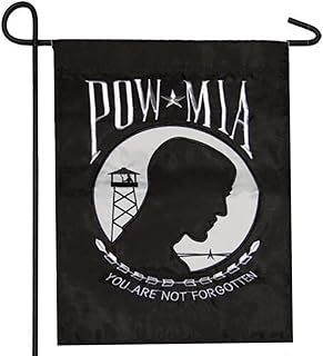 EMBROIDERED POWMIA POW MIA GARDEN BANNER/FLAG 12
