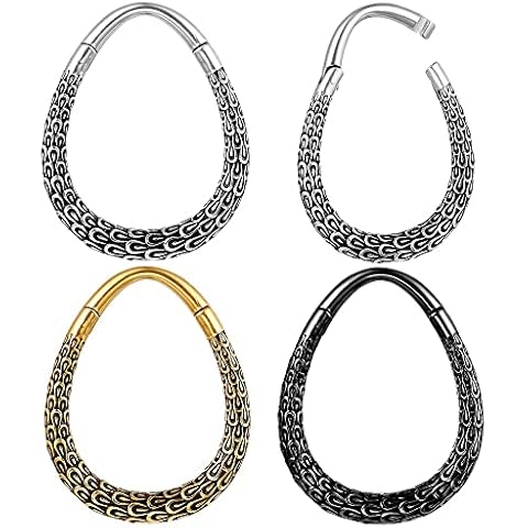 Earblity 2 PCS Silver 8g (3mm) Peacock Ear Weights for Stretched Ear, Hypoallergenic 316 Stainless Steel Ear Hangers Weight Ear Plugs Tunnels Gauges Body Jewelry Piercing Plug Cover