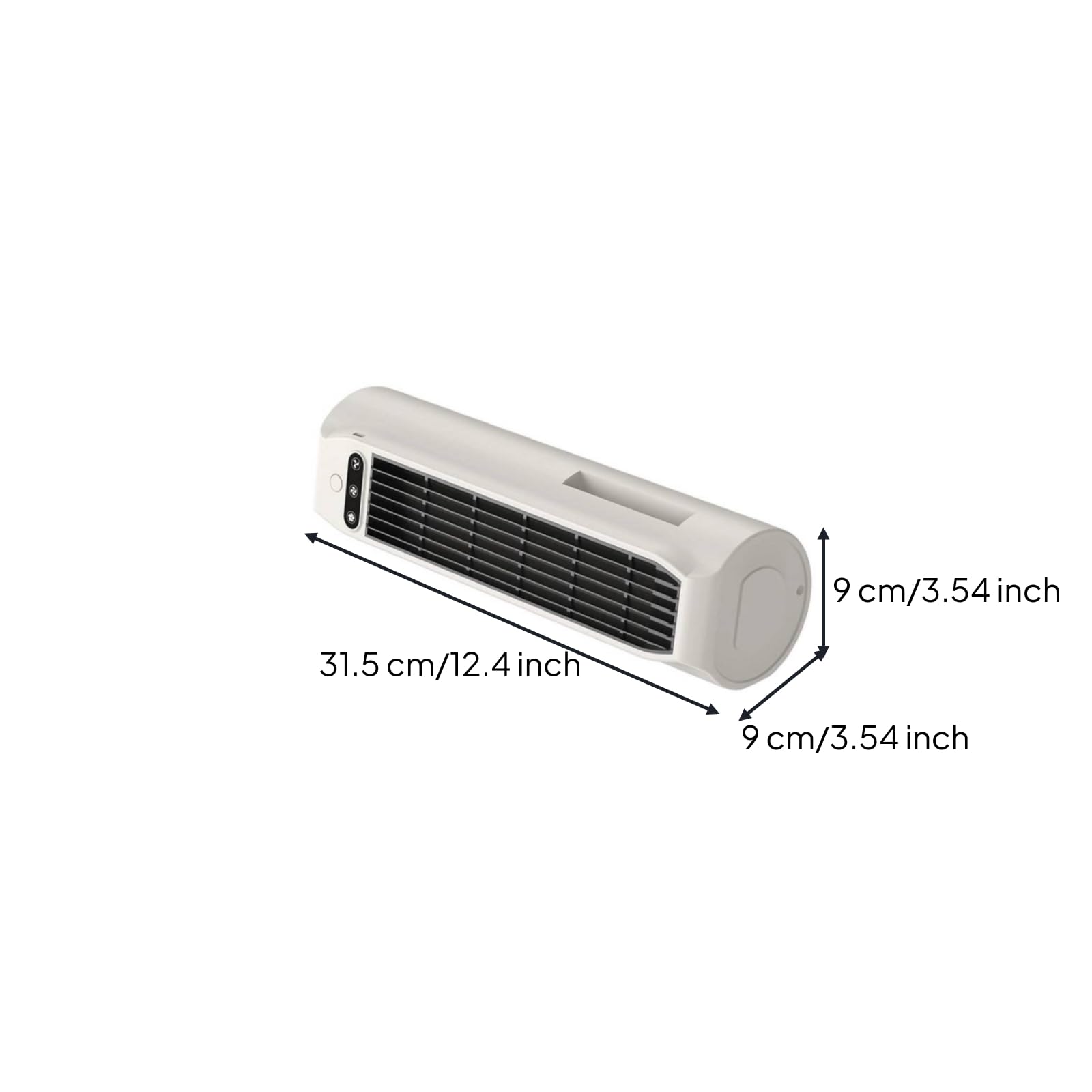 rockible Ventilateur Tr Pale Compact Ventilateur Support Téléphone Polyvalent pr Bureau, Chambre, Cuisine