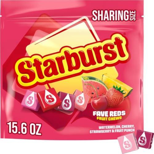 STARBURST FaveREDS Fruit Chews Candy, Chewy...