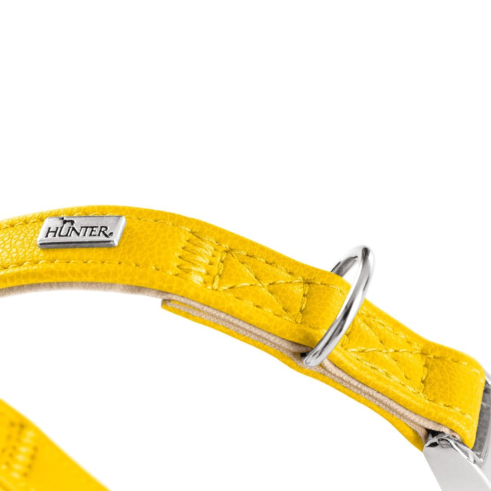 HUNTER Hundehalsung Amalfi ALU-Strong - Veganes Kunstleder Made In Germany