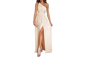 Women's Alluring High-Slit Maxi Dress for Bridesmaids