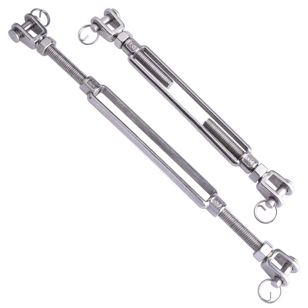 Stainless Steel 3/8 Inch M10 Jaw & Jaw Turnbuckle 1200