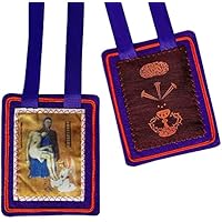 Escapularios Católicos, Collar Morado de Bendición y Protección,