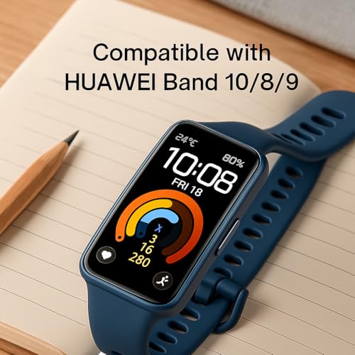 Image of Kapture Straps Compatible with Huawei Band 10 /8 /9, Huawei band 9 Strap TPU Watch Straps - Quick Release Watch Bands Soft Waterproof Watch Strap for Men Women
