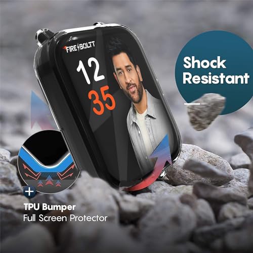 Image of Sounce Watch Case Compatible for Fire-Boltt Ninja Call Pro Plus 1.83 inch Smart Watch Silicone Screen Protector, Scratch-Resistant HD Clear Touch Sensitive Ultra-Thin Protective Cover - Transparent