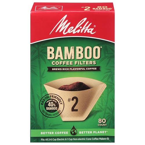 Melitta 63117 Filtr Bamboo #2 80Ct