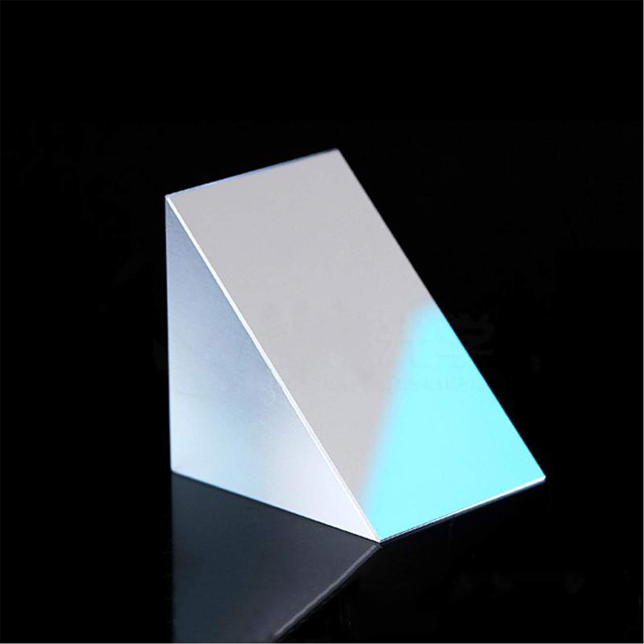 Prisme triangulaire en verre optique, fabricant d'arc-en-ciel en cristal for expériences scientifiques de photographie, enseignement de la physique, spectre lumineux isocèle à angle droit, 25,4 mm ( S