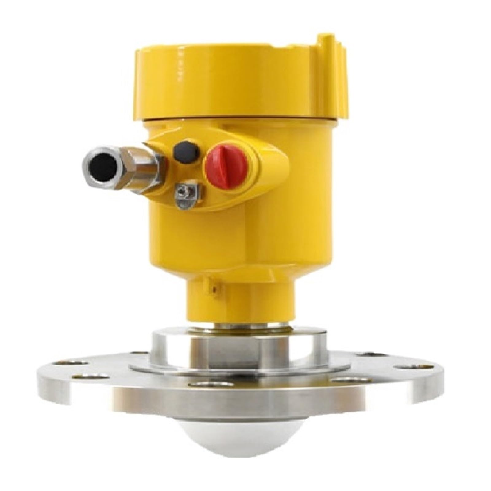 QfUxYYSLD Radar Level Meter High Frequency Material Level Meter River Radar Level Sensor Acid and Alkaline Radar Level Meter(DN125 24VDC)