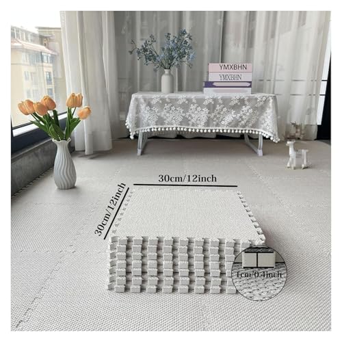 Alfombra entrelazada de 30 x 30 cm MEMEM tapete de espuma suave para bebé 4