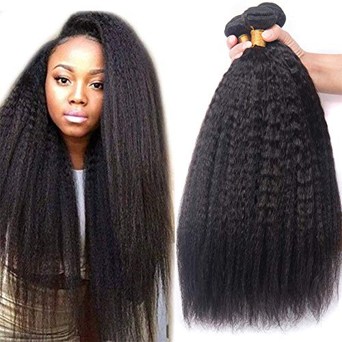 FW Hair Brazilian Virgin Water Wave Hair 4 Bundles 290g Unprocessed Water Wave Curly Human Hair Weave Brazilian Water Wave Bundles Natural Black Color (ks16 18 20 22, kinky straight)