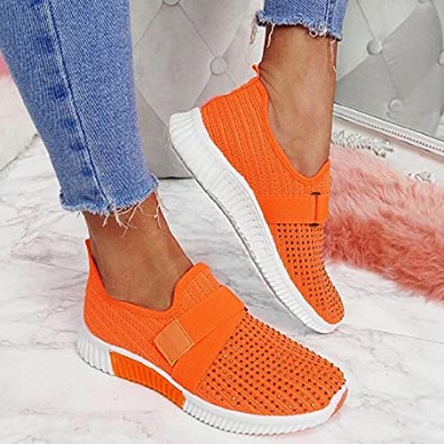 Womens Orthopedic Sneakers Comfortable Platform Slip On Walking Running Shoes Lightweight Casual Breathable Mesh Low Top Gym Shoes Non Slip Workout Play Sneakers with Arch Support3