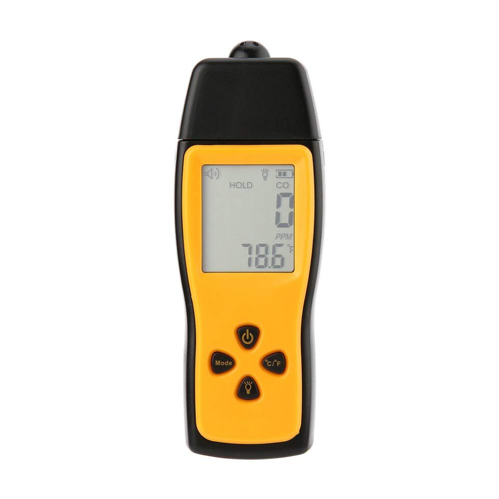 CuiXiangUK Portable Co Gas Leak Detector, Analyzer with Monitor Gauge LCD Display Sound Light Alarm, for Home Agriculture ...