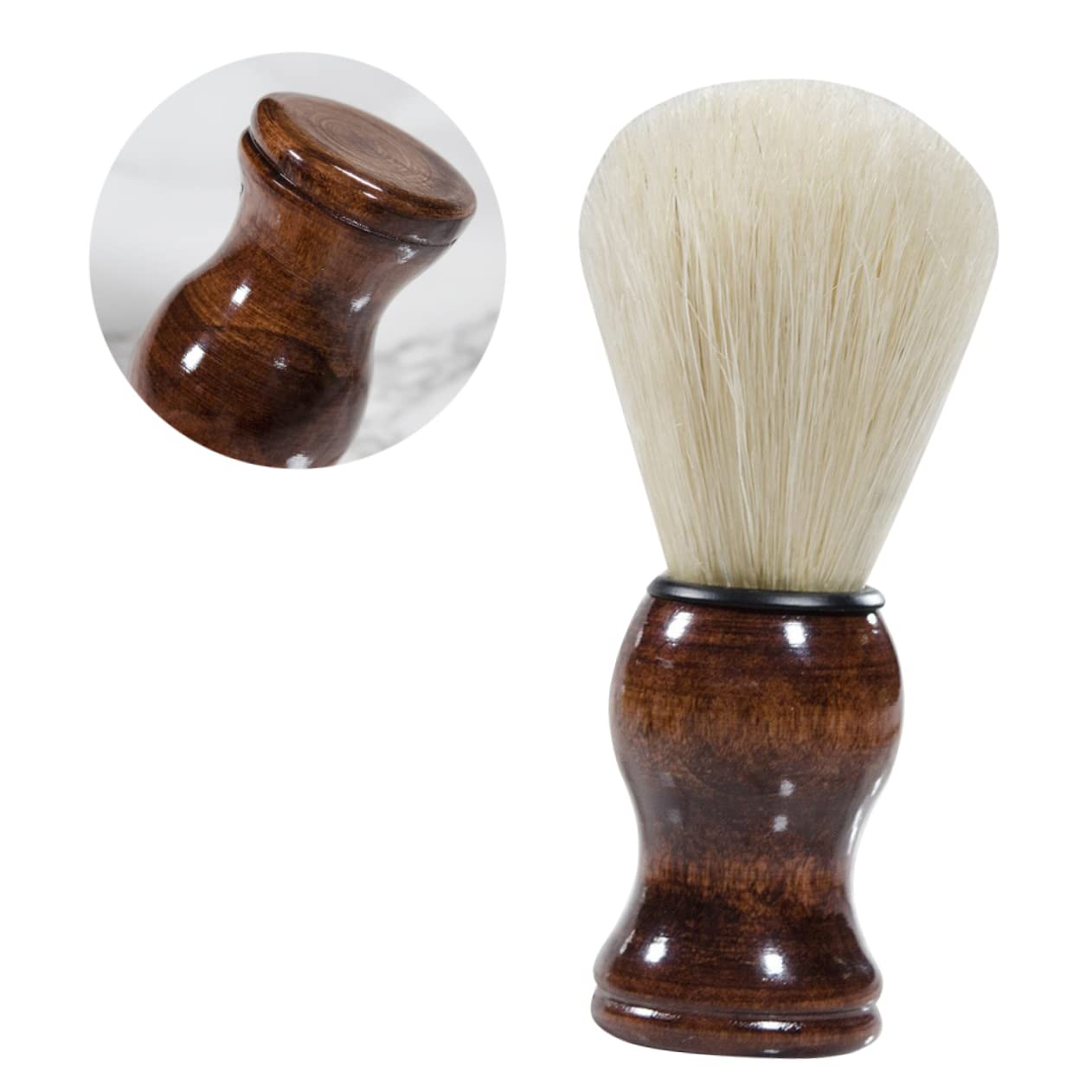 NULYLU Beard Shaving Brush for Men Barber Salon Beard Shaving Brush Storage Skin-friendly Facial Brush Portable Bristle Brush