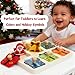 Waybla Stocking Stuffer for Kids - Christmas-Themed Wooden Peg Puzzle for Toddlers 1-3 Years, Montessori Educational Toy and Learning Activity