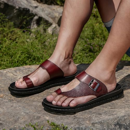 Foot Correction Men Summer Slide Sandals,Outdoor Plantar Fasciitis Roman Slippers,Slip On Bunion Orthopedic Flip Flops3