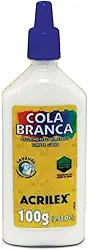 Cola Branca 100g, Acrilex, 02810, Branco, 3 Unidades