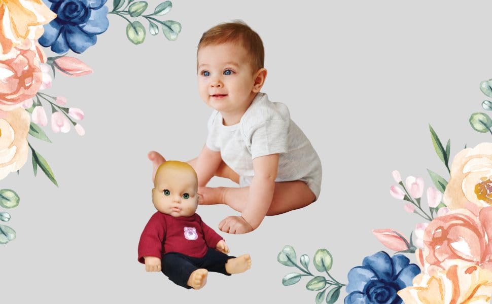 Image of BKDT Marketing Cute Little Boy Doll for Kids Moveable Legs & Arms with Removable Clothes Set 28 cm - Birthday /Return Gift