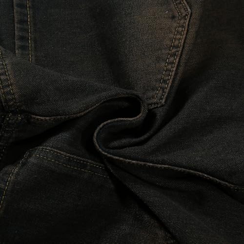 Men's Casual Denim Jeans Retro Washed Length Comfortable Everyday Wear Classic Fit2