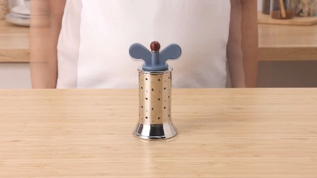 Alessi 9098 Design Pepper Mill with Fins Stainless Steel and