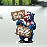 Magnet Chad Bianco Governor 2026 Magnet Decal US Election 2026 California Reusable Magnetic Sign Sticker for Fridge Car Bumper Locker 5.5in